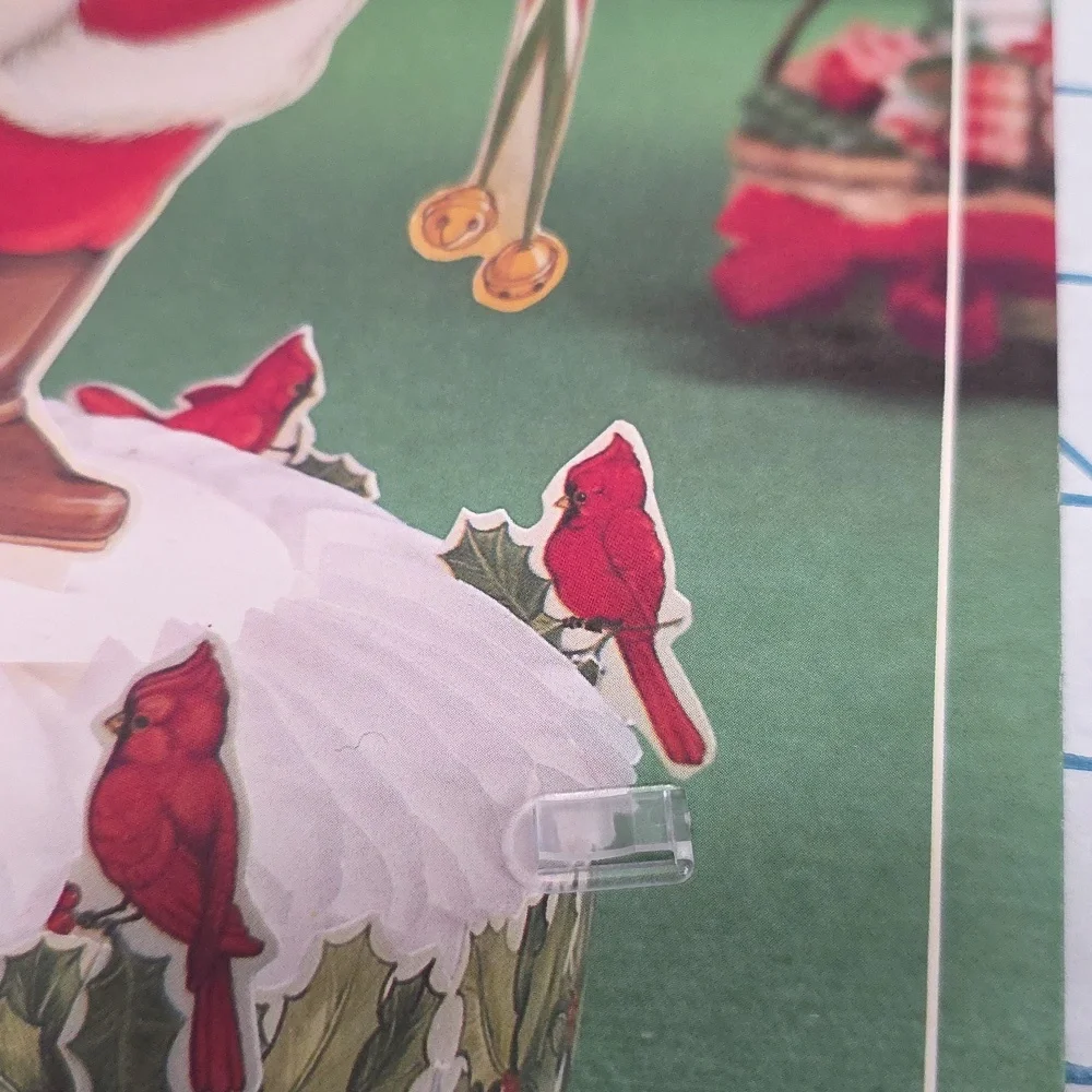 Hallmark‎ Merry Santa Christmas Centerpiece in Red and White 14